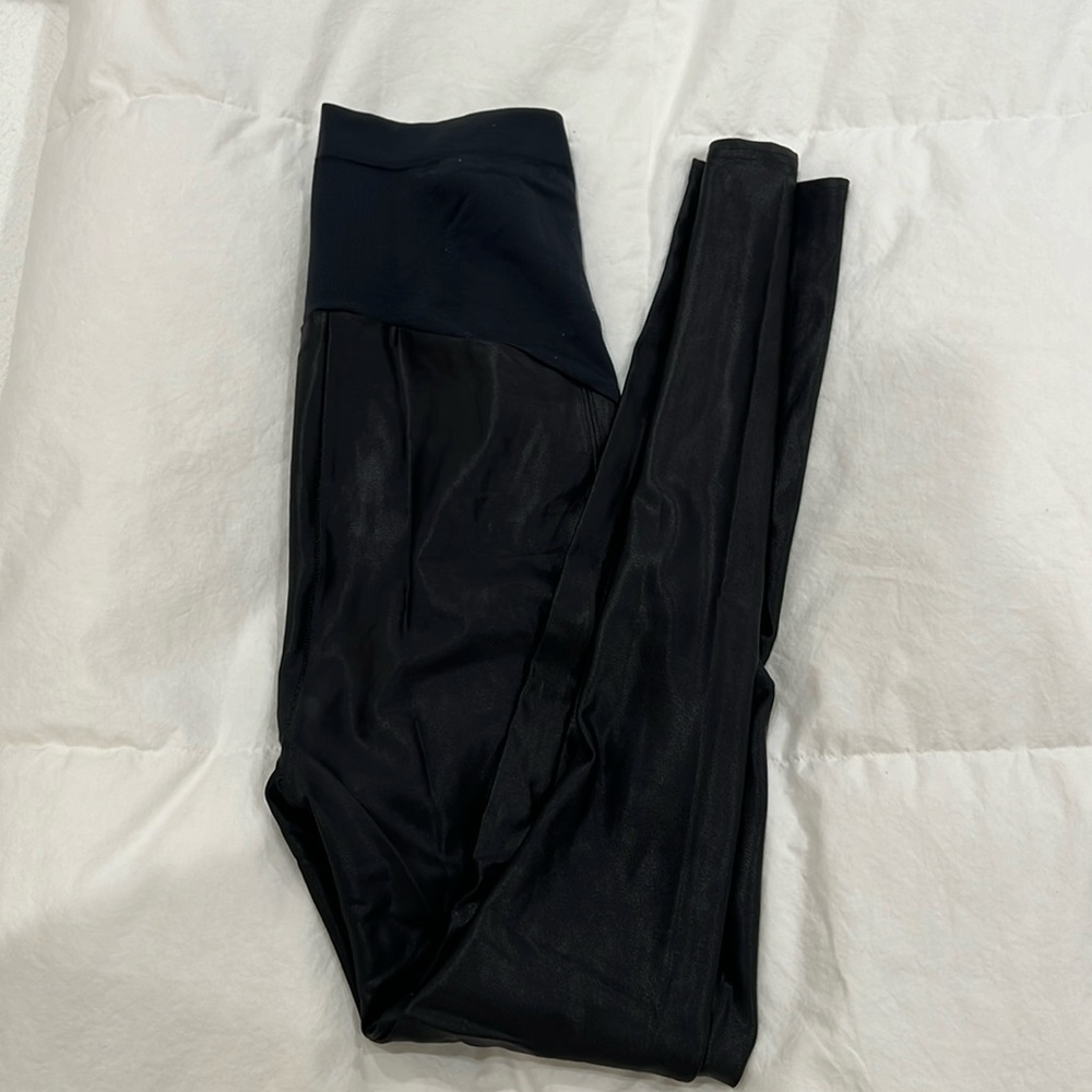 Spanx Maternity faux leather leggings